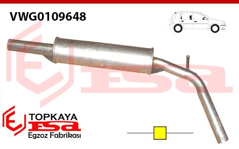 Volkswagen Polo 1.4İ Orta Susturucu Borulu 2000 > …