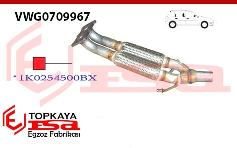 Skoda Octavia 1.6İ Ön Boru 2 Sprialli 2004 >…