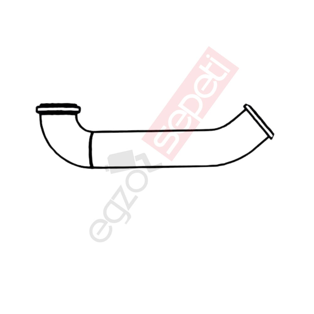 Volvo FL Boru, Egzoz Çıkış, E3, 20400170 Volvo FL Ø101,6 Alusi,