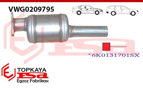 Seat İbiza 1.8İ Katalitik Konverter Euro 3 1995 > 1999