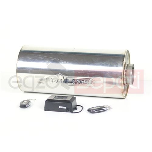 Varex Kumandalı Egzoz 70 mm + Uzaktan Kumanda Beyni Çift Anahtarlı