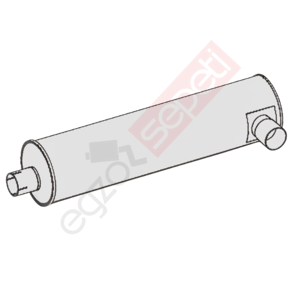 Iveco Egzoz Susturucu, E0, 4765234 Alusi, Tip:L,