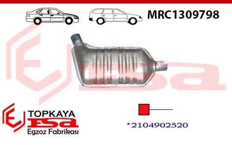 Mercedes E200 210 Kasa Katalitik Konverter Yerine Susturucu Baskılı 1995 >..