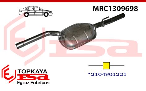 Mercedes E200 210 Kasa Orta Susturucu Borulu  Baskılı 1995 >..