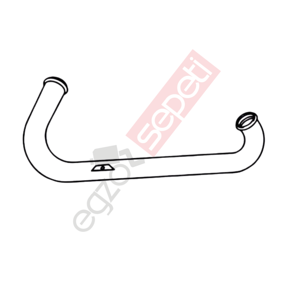 Volvo FL Boru, Egzoz Ön, E1, 1675498 Volvo FL Ø114,3 Alusi