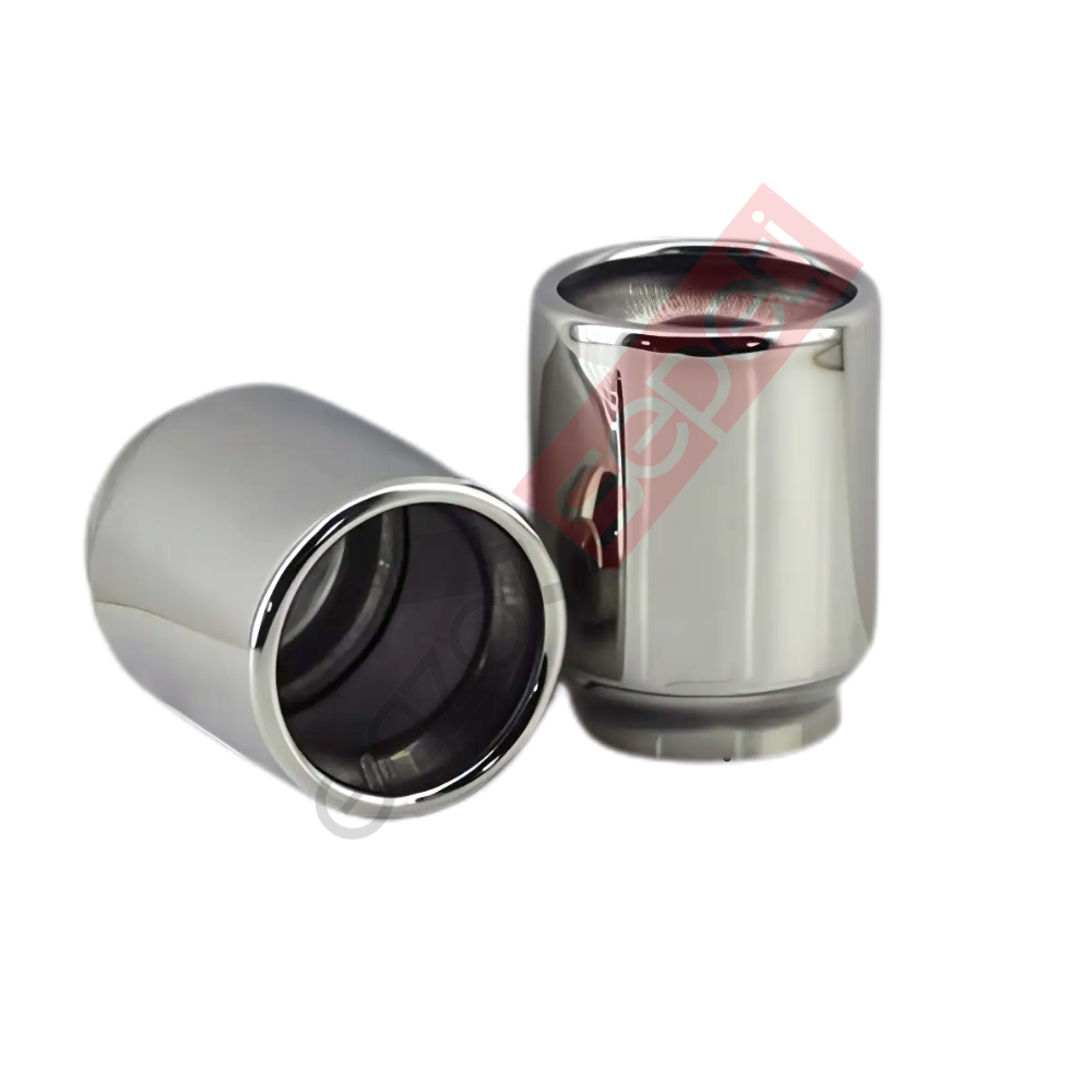 Krom Egzoz Ucu 304 Kalite Yuvarlak Çap Ölçüsü 6,5X8,5 Cm