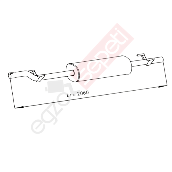 Mercedes Sprinter Egzoz Susturucu, E2, 9014902419  Alusi, Tip:I,