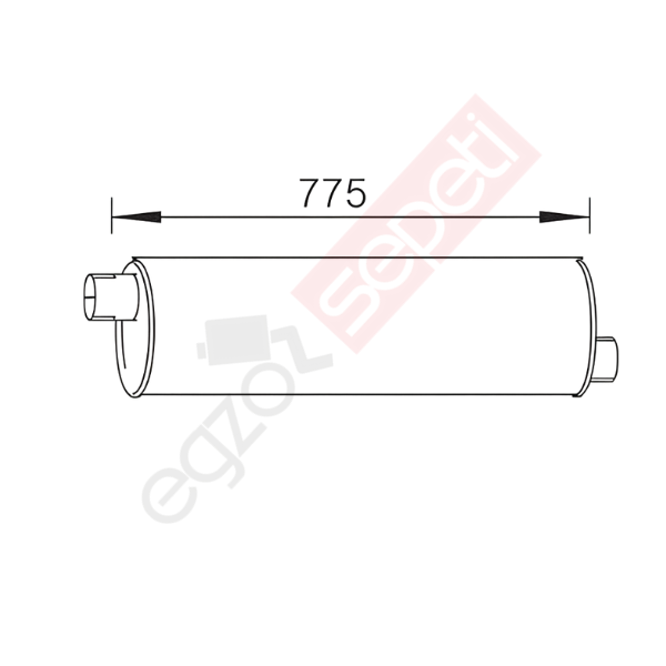 Renault Messenger Egzoz Susturucu, E2, 5010236659 Alusi, Tip:I,