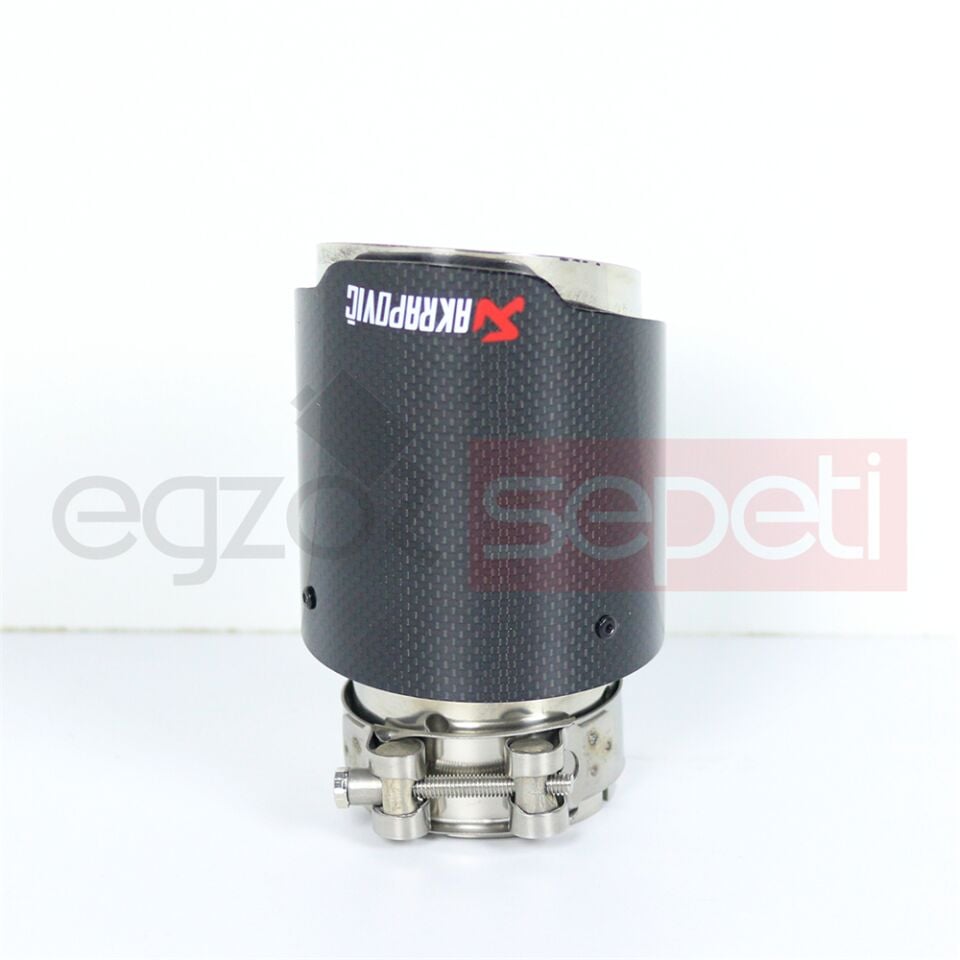 Akrapoviç Karbon Egzoz Ucu 90 MM Mat Gerçek Karbon Malzeme İthal Ürün