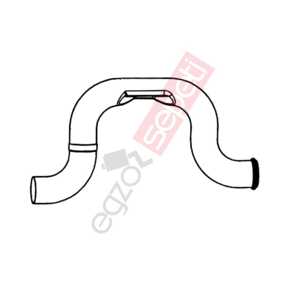 Volvo FM Boru, Egzoz Çıkış, E3, 20428993 Volvo FM Ø127 Alusi