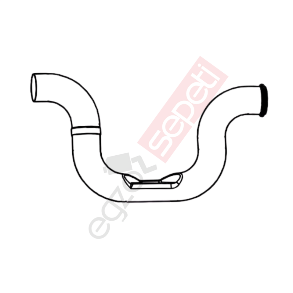 Volvo FM Boru, Egzoz Çıkış, E3, 20428993 Volvo FM Ø127 Alusi