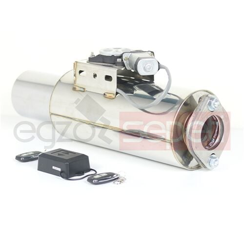 Varex Egzoz Büyük Kafalı 76 mm Krom Flanşlı Sistem + Uzaktan Kumanda Beyni Çift Anahtarlı