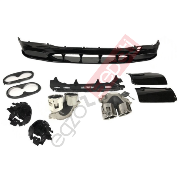 Mercedes W118 CLA45 DİFÜZÖR VE KROM EGSOZ UCU