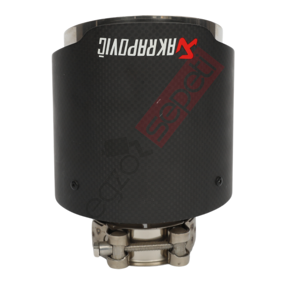 Akrapoviç Karbon Egzoz Ucu 114 MM Mat Gerçek Karbon Malzeme İthal Ürün