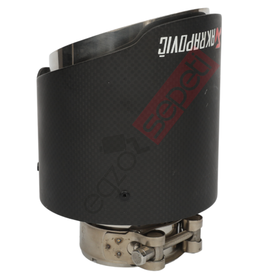 Akrapoviç Karbon Egzoz Ucu 114 MM Mat Gerçek Karbon Malzeme İthal Ürün