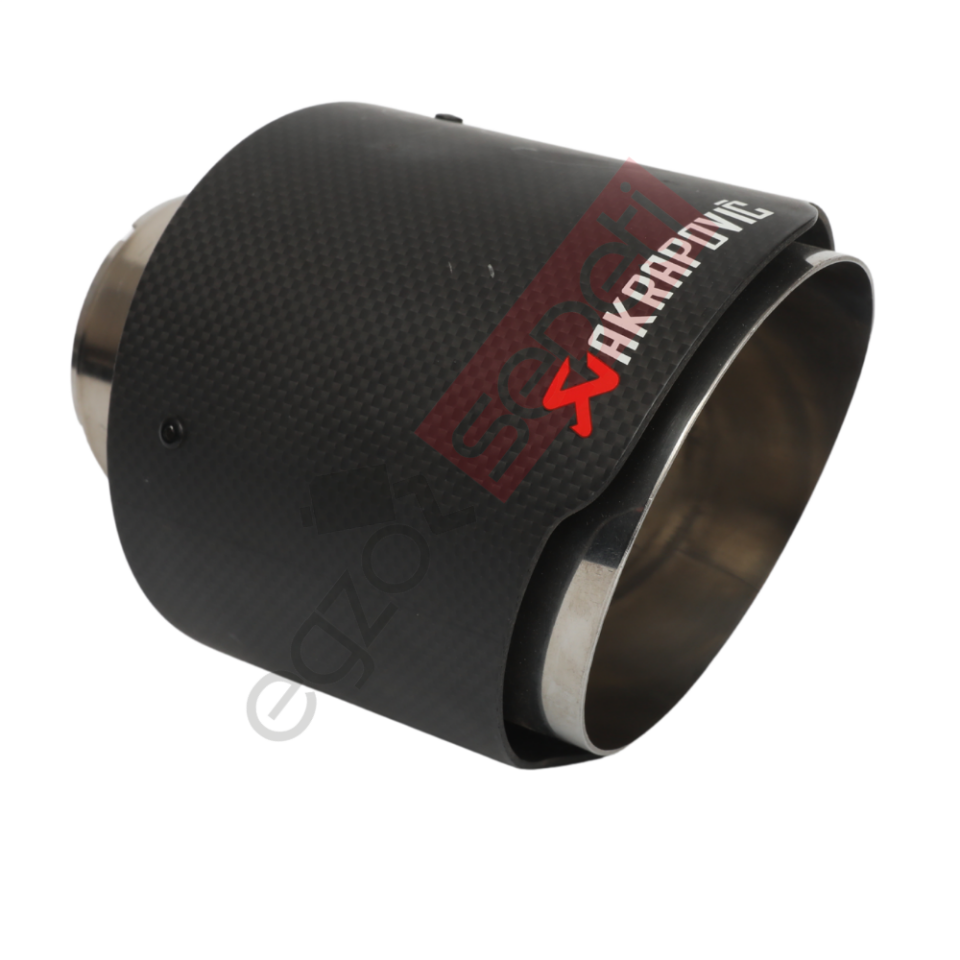 Akrapoviç Karbon Egzoz Ucu 114 MM Mat Gerçek Karbon Malzeme İthal Ürün