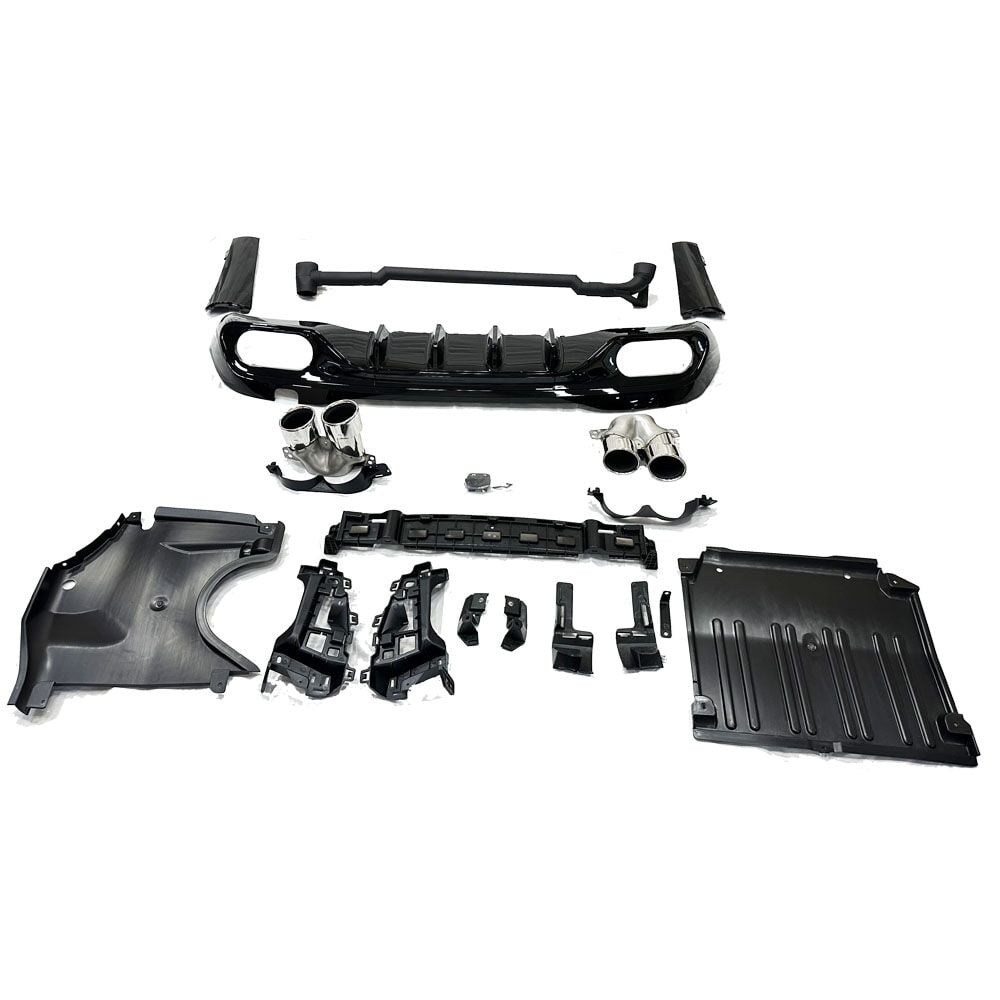 W206 DİFÜZÖR + EGSOZ UCU C43 SİLVER