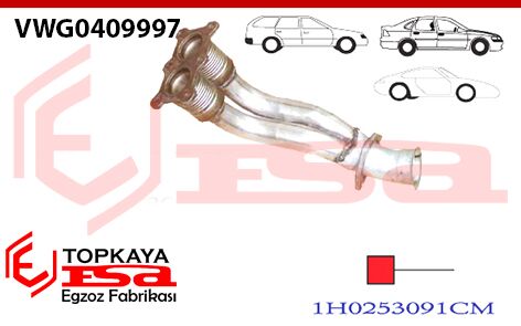 Volkswagen Seat Toledo 1991 > 1996 1.6İ Ön Boru Spiralli