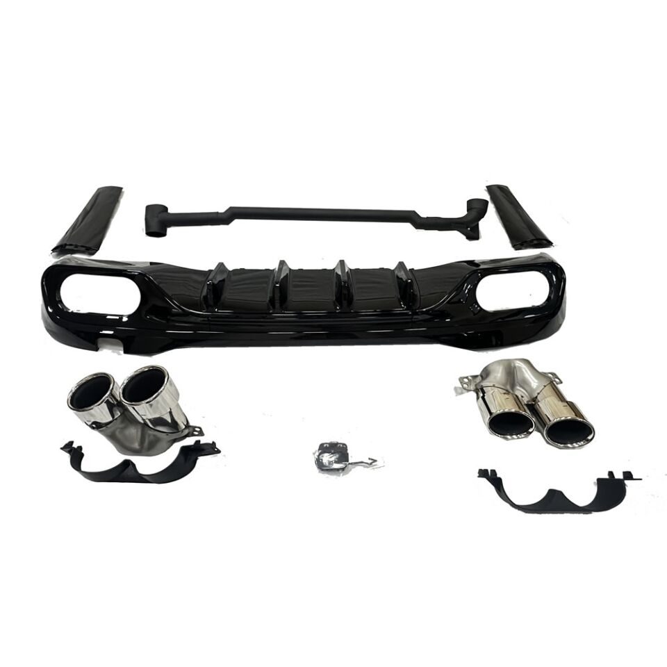 W206 DİFÜZÖR + EGSOZ UCU C43 SİLVER