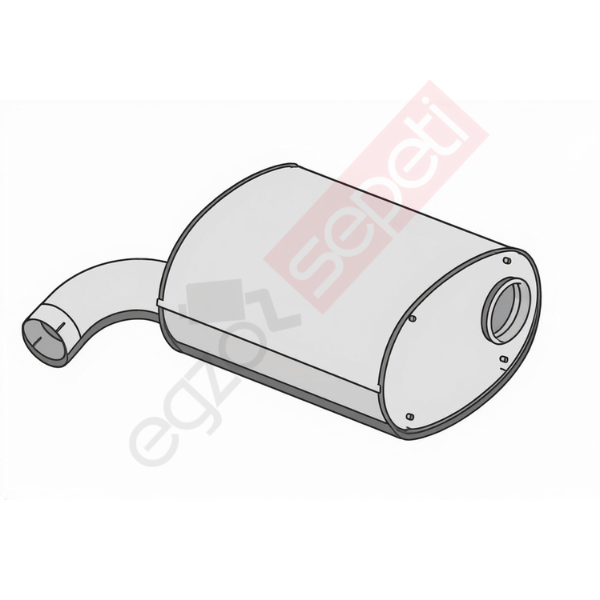 Iveco Stralis Egzoz Susturucu, E3, 41214215 Alusi, Tip:I,