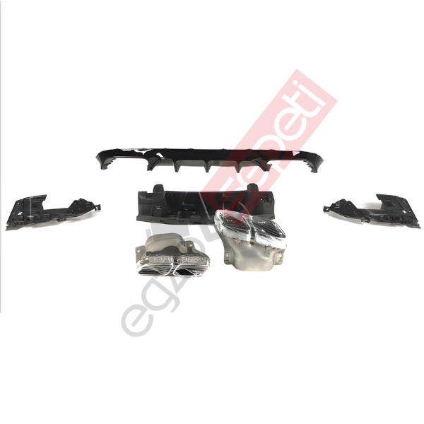 Mercedes C238 DİFÜZÖR + SİLVER EGSOZ UCU E63 COUPE