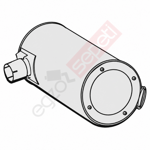 Iveco Stralis Egzoz Susturucu, E3, 41213758 Alusi, Tip:C,