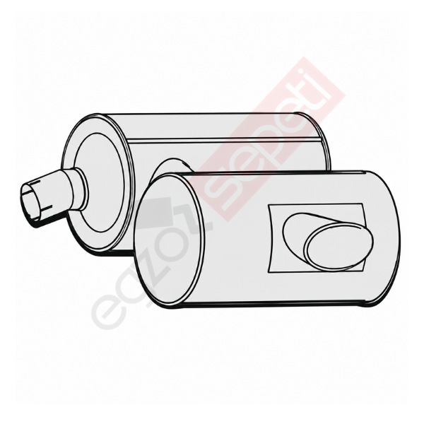 Iveco Eurotrakker Cursor Egzoz Susturucu, E3, 41213998  Alusi, Tip:Z,