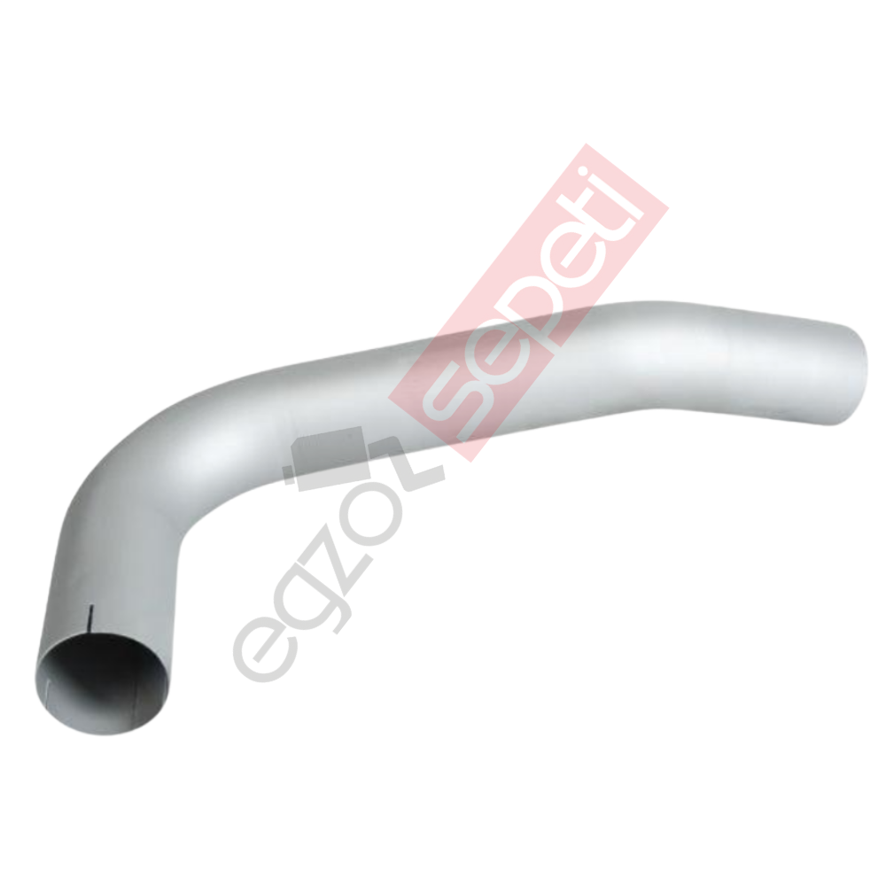 Mercedes 2435 Boru, Egzoz Ön, E1, 6554901119 Mercedes 2435 Ø101,6 Alusi,
