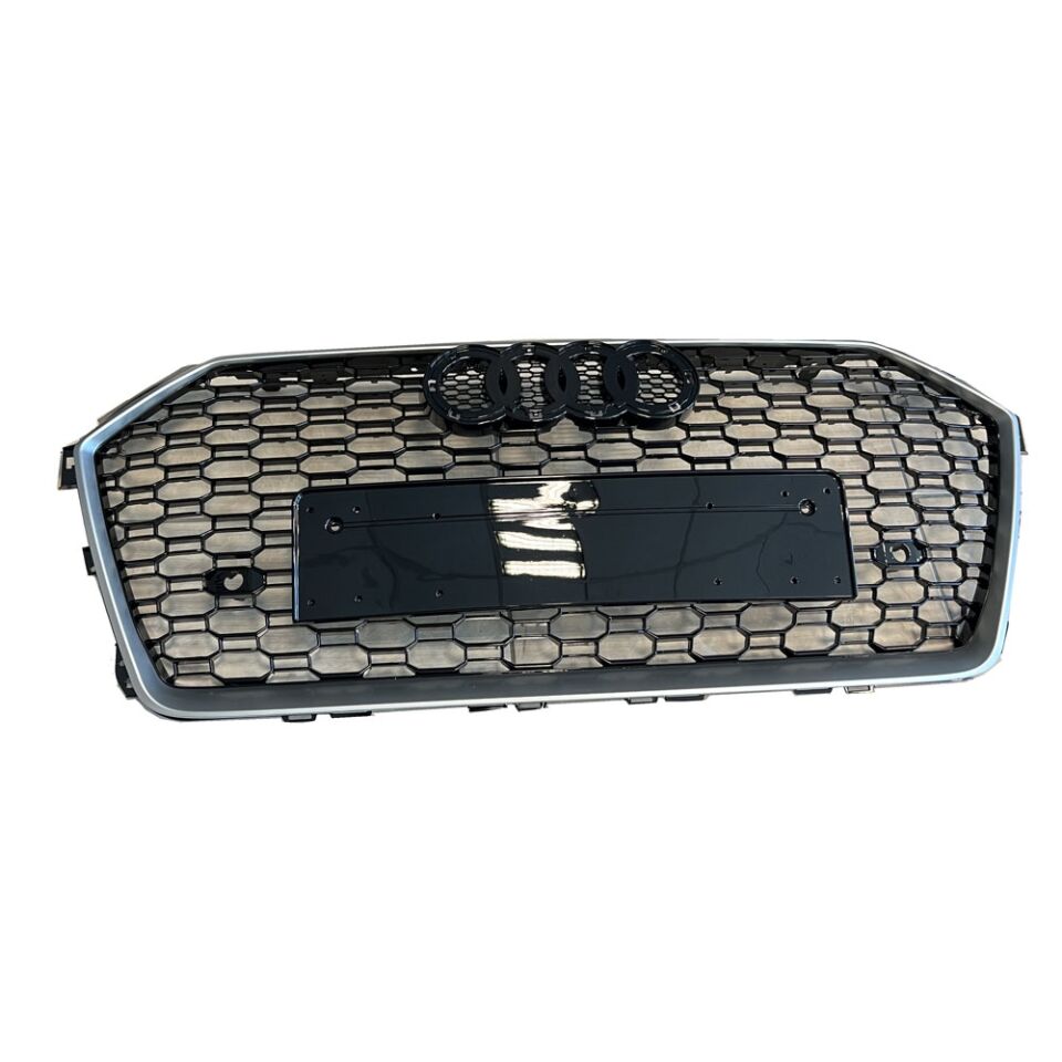 A4 ÖN TAMPON SETİ RS 2016-2019 MAT GRİ/SİYAH PANJUR