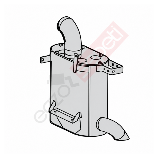 Renault Magnum Egzoz Susturucu, E3, 5010317520 Alusi, Tip:L,