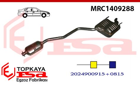 Mercedes C220 Dsl 202 Kasa Arka Orta Baskılı 1993 > 1998