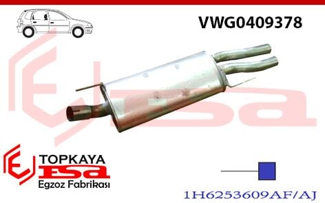 Volkswagen Golf (III) Arka Tek Çıkış 1.9 Tdi 1995 > 1997