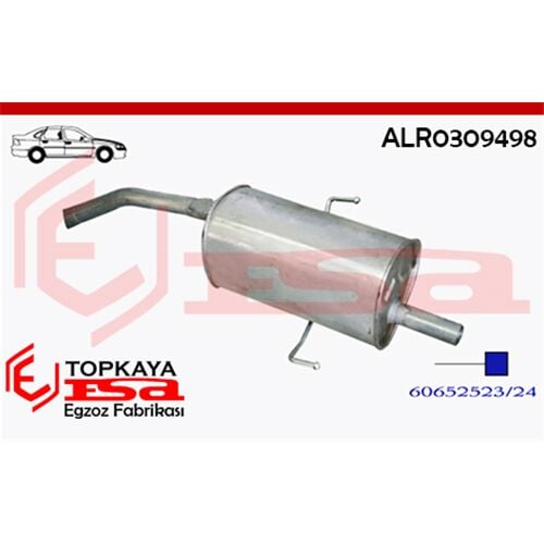 Alfa Romeo 156 Arka Susturucu Borulu 1.6İ / 1.8İ / 2.0İ 16V Eko Tip 1997 > 2000