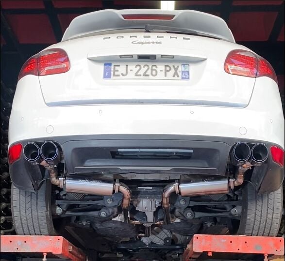 Porsche Cayenne 3.0 Dizel Sag Ve Sol Çift Varex Komple Krom Egzoz Kiti