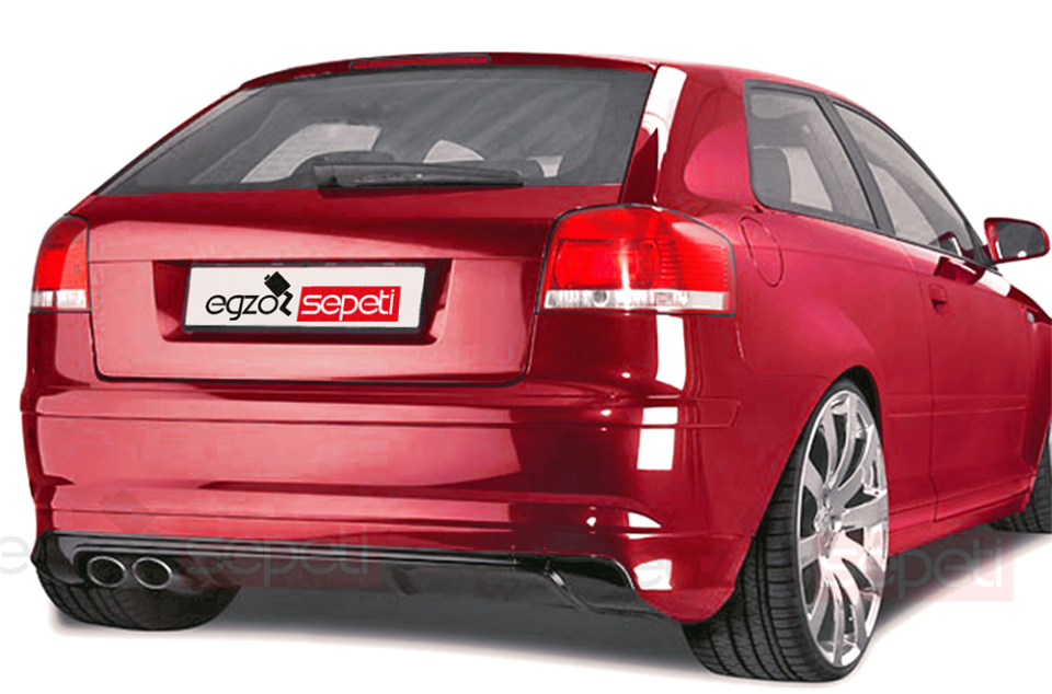 Audi A3 8P S3 Arka Tampon Difüzör Makyajsız