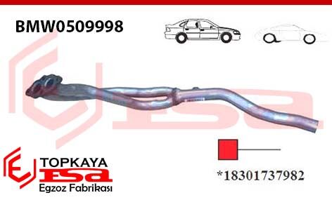 Bmw E30 / E36 3.18İ 1.8 / 1.9 Ti Compact Ön Boru 1990 > 1997