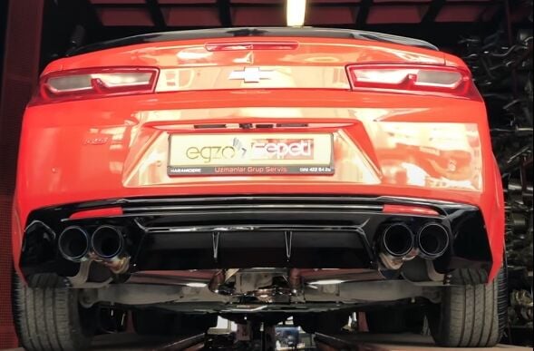 Camaro 2.0 Sag Ve Sol Çift Varex Komple Krom Egzoz Kiti