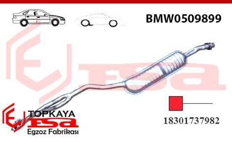 Bmw E30 / E36 3.18İ Ön Boru Susturucu  1990 > 1997