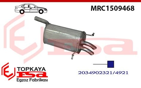 Mercedes C180 203 Kasa Arka Susturucu Borulu Komple 2000 > ...