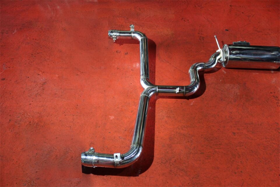 Seat Leon 1.2 / 1.4 / 1.5 Benzinli Krom Flanşlı Varex 60 mm Krom Borularla Krom Kit