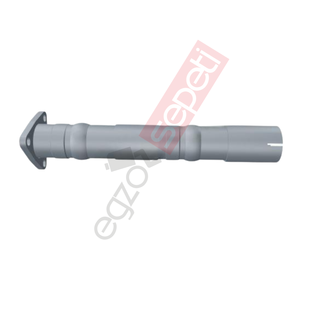 Doosan Boru, İş Makinesi, Egzoz Ön, 93483394 Doosan Ø45 Inox,
