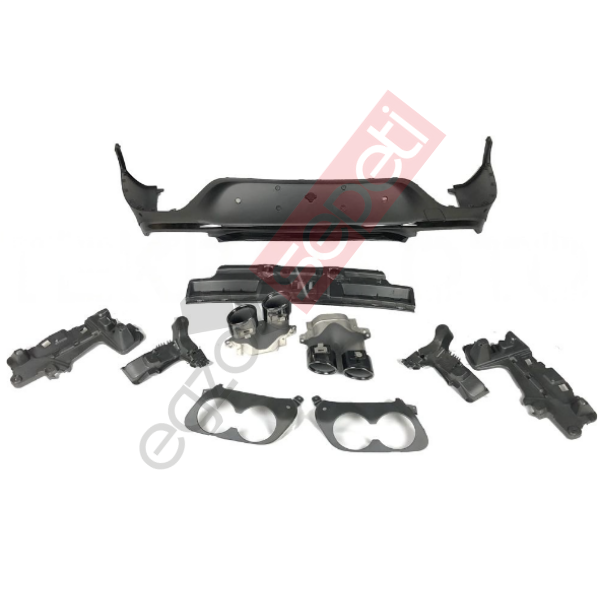 Mercedes W253 DİFÜZÖR GLC43 SİYAH ÇITA / SİYAH EGSOZ FACELIFT COUPE