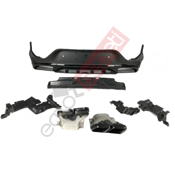 Mercedes W253 DİFÜZÖR GLC63 SİYAH ÇITA / SİYAH EGSOZ FACELIFT COUPE