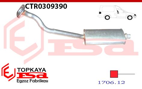 Citroen Berlıngo 1.9 D Ön Boru Susturucu 2002>2008