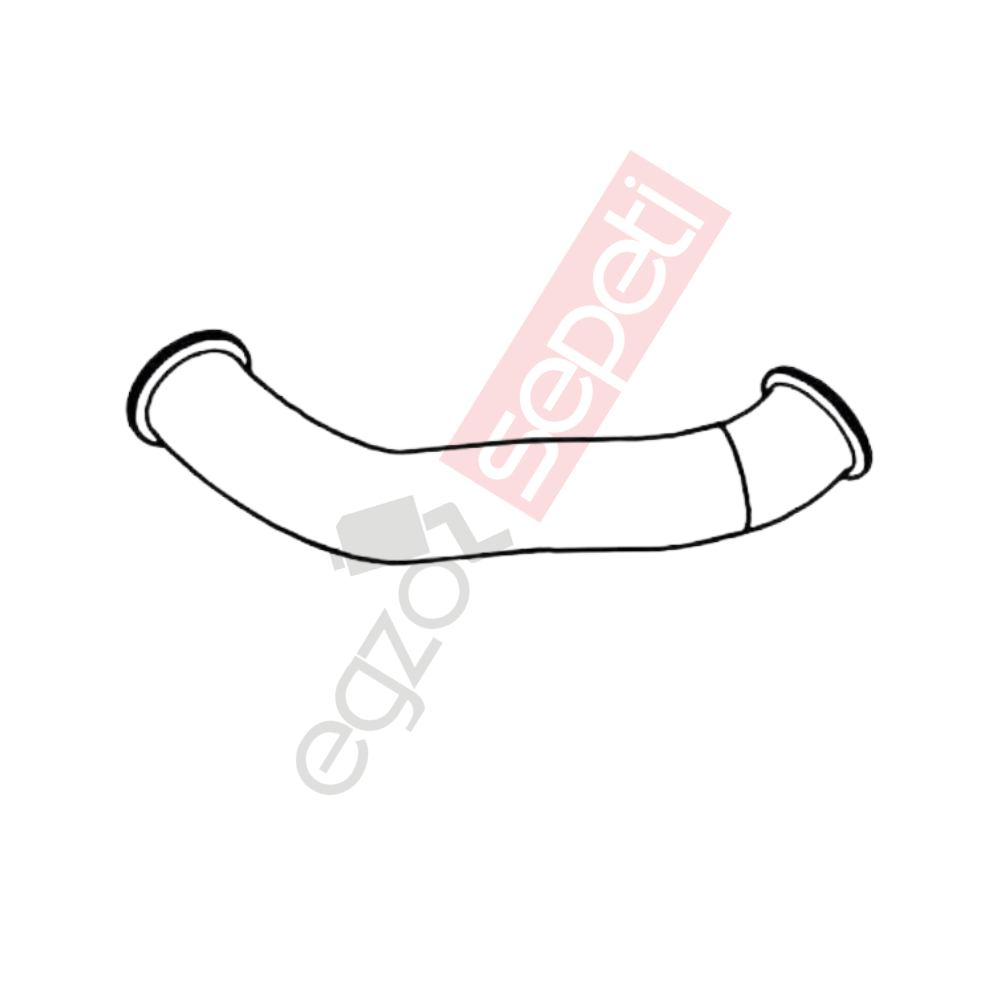 Volvo FH Boru, Egzoz Çıkış, E3, 8159458 Volvo FH Ø127 Alusi