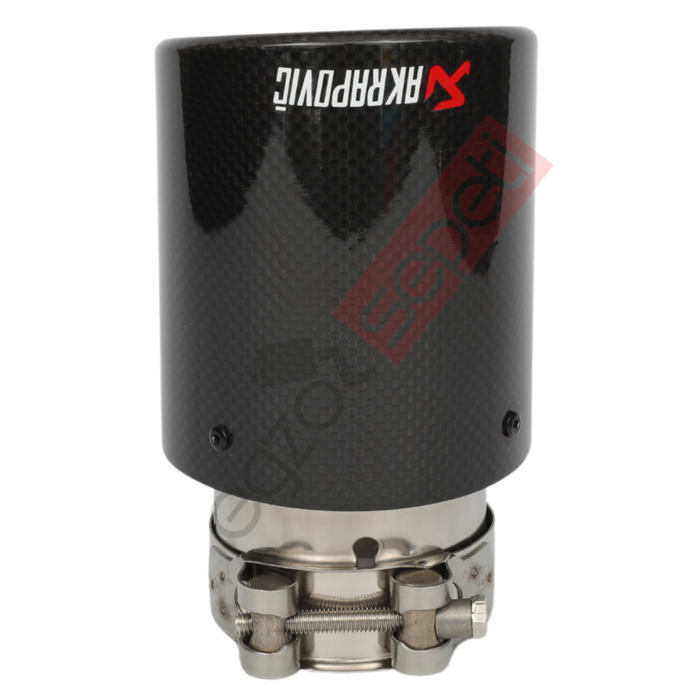 Akrapoviç Karbon Egzoz Ucu 90 MM Parlak Gerçek Karbon Malzeme İthal Ürün