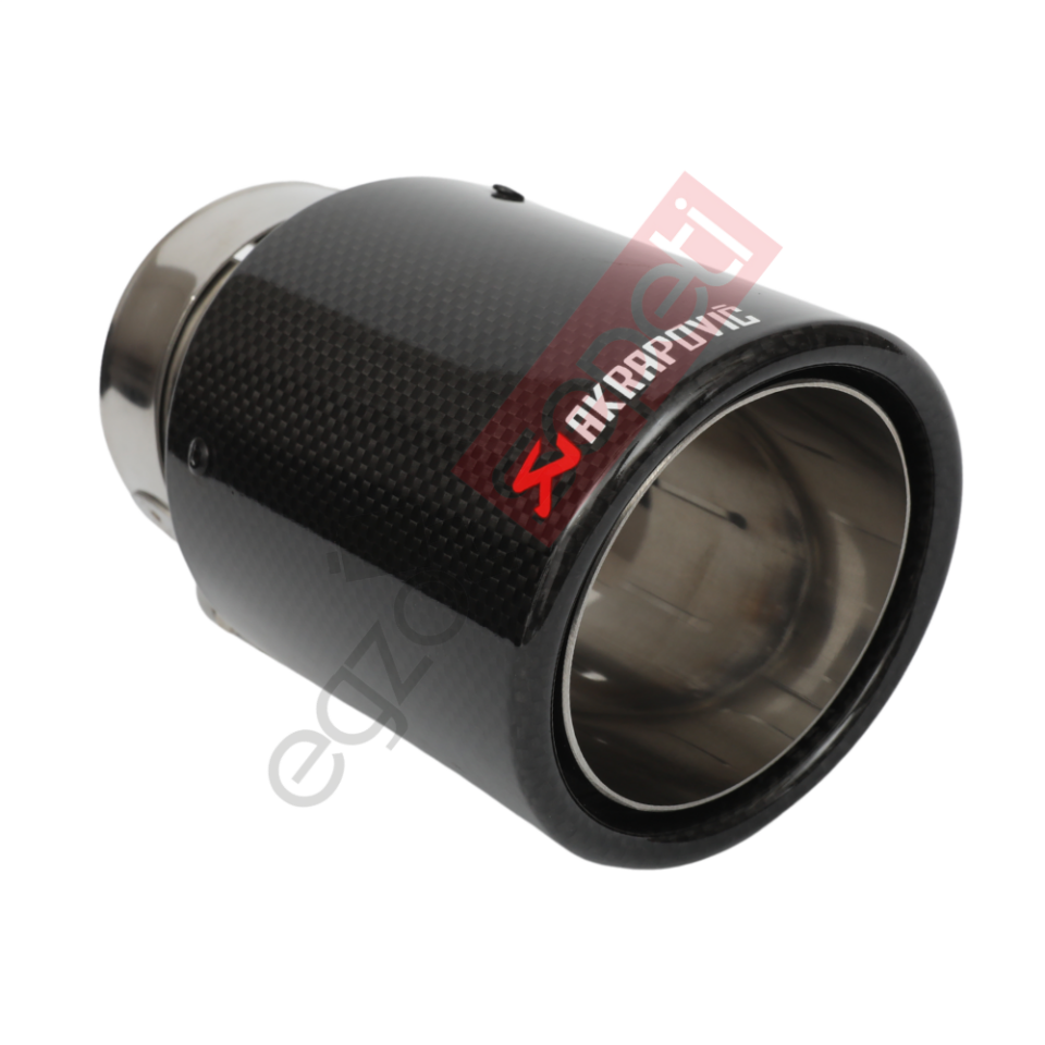 Akrapoviç Karbon Egzoz Ucu 90 MM Parlak Gerçek Karbon Malzeme İthal Ürün