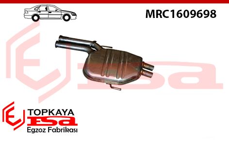 Mercedes S400 140 Kasa Orta Susturucu Borulu Baskılı 1991 > 1996