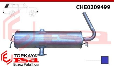 Chery Tiggo Jeep 1.6 Benzinli Arka Susturucu Borulu 2008>..
