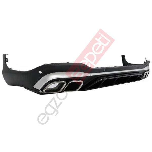 Mercedes W253 DİFÜZÖR GLC63 GRİ ÇITA / KROM EGSOZ FL SUV